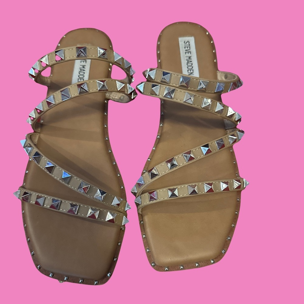 steven madden studded sandals